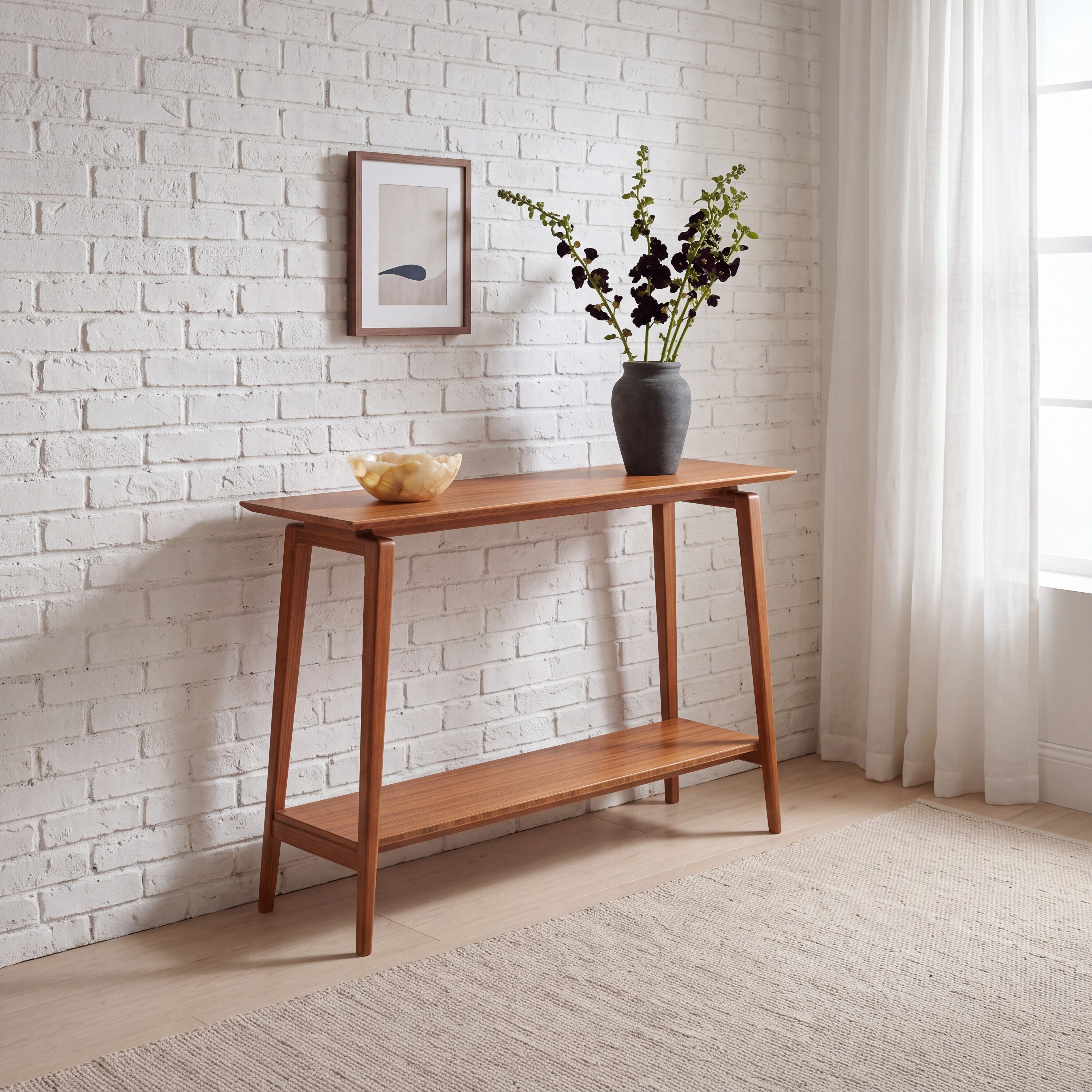 Greenington Antares Console Table in Amber Finish