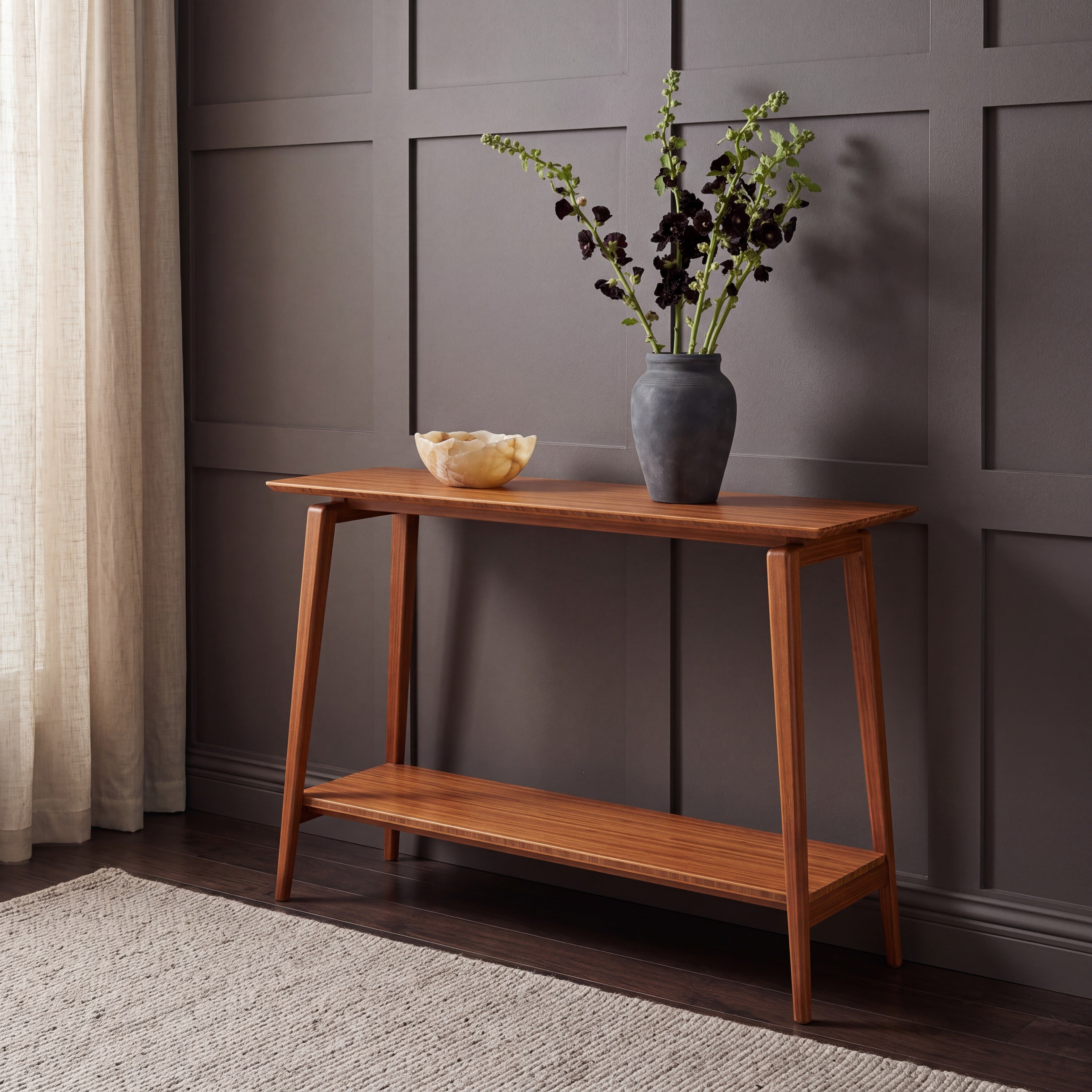 Greenington Antares Console Table in Amber Finish