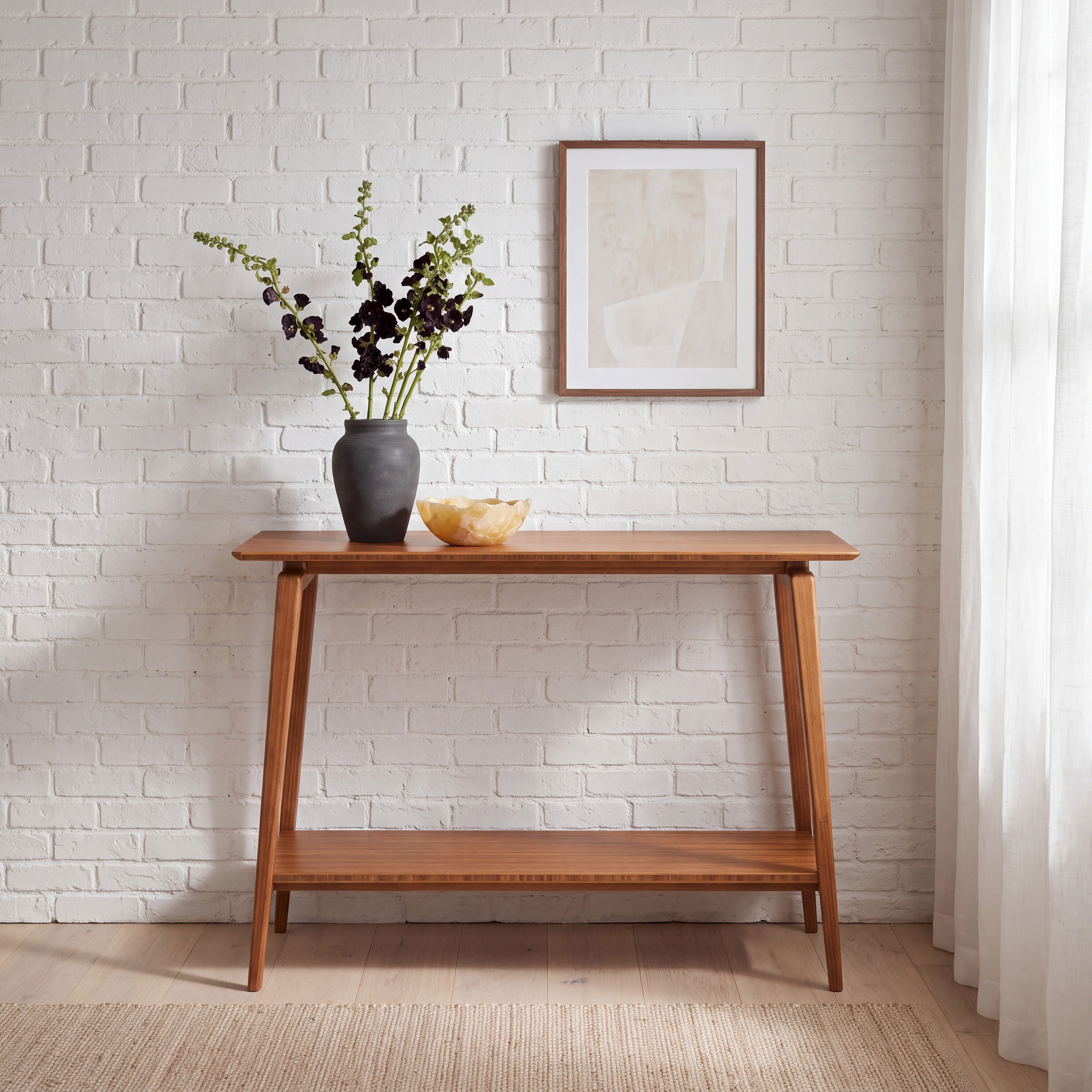 Greenington Antares Console Table in Amber Finish
