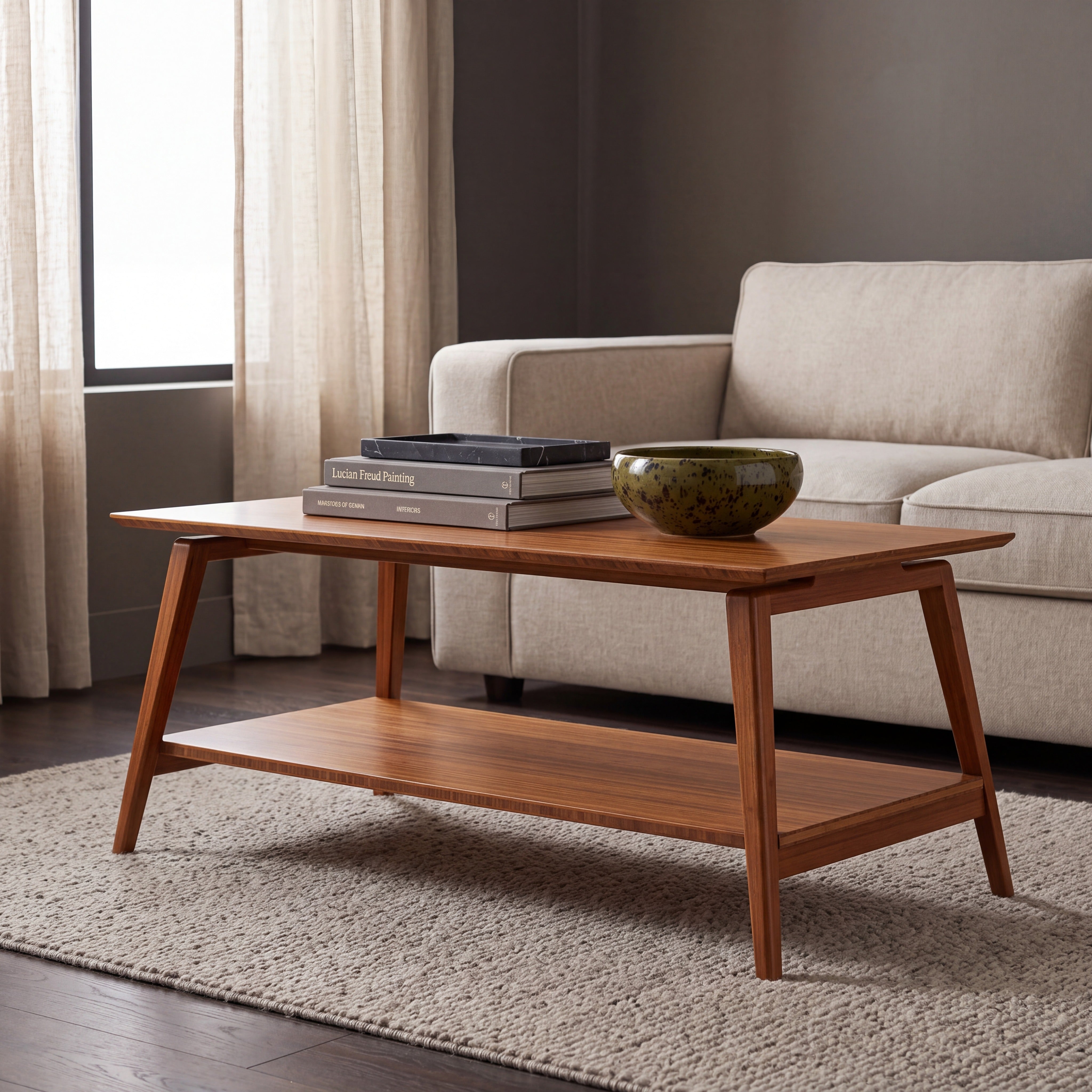 Greenington Antares Coffee Table in Amber Finish