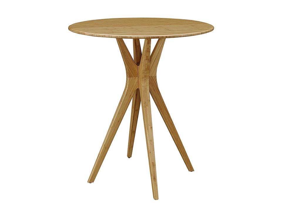 Greenington's Modern and Sustainable Mimosa Solid Bamboo Bar Height Table in Caramelized Finish