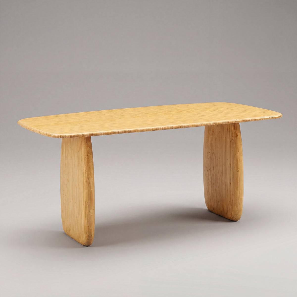 Greenington Aria Dining Table (72") in Wheat bamboo, on a studio background