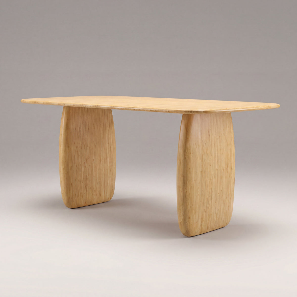 Greenington Aria Dining Table (72") in Wheat bamboo, studio photo on a plain background