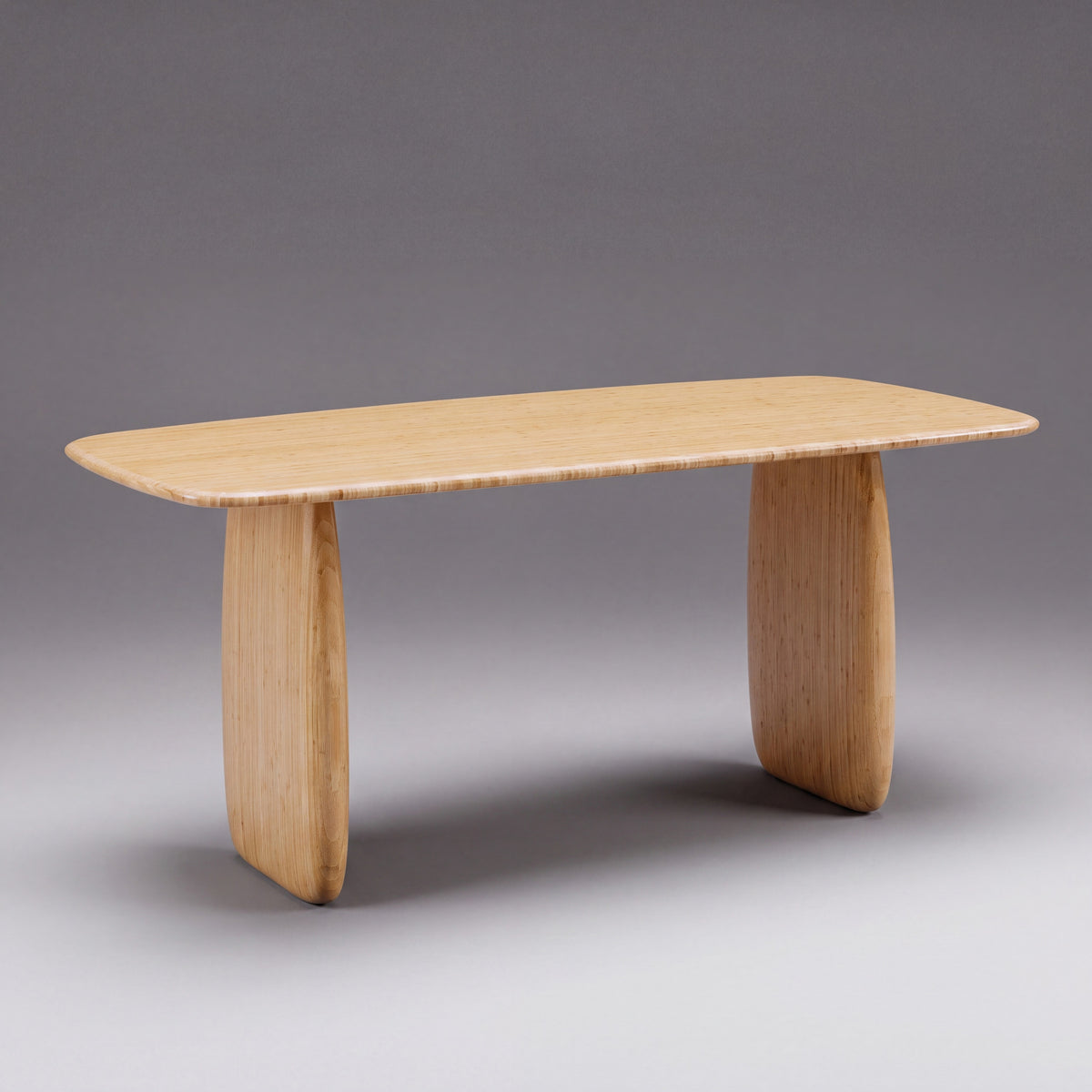 Greenington Aria Dining Table (72") in Wheat bamboo, studio photo on a plain background
