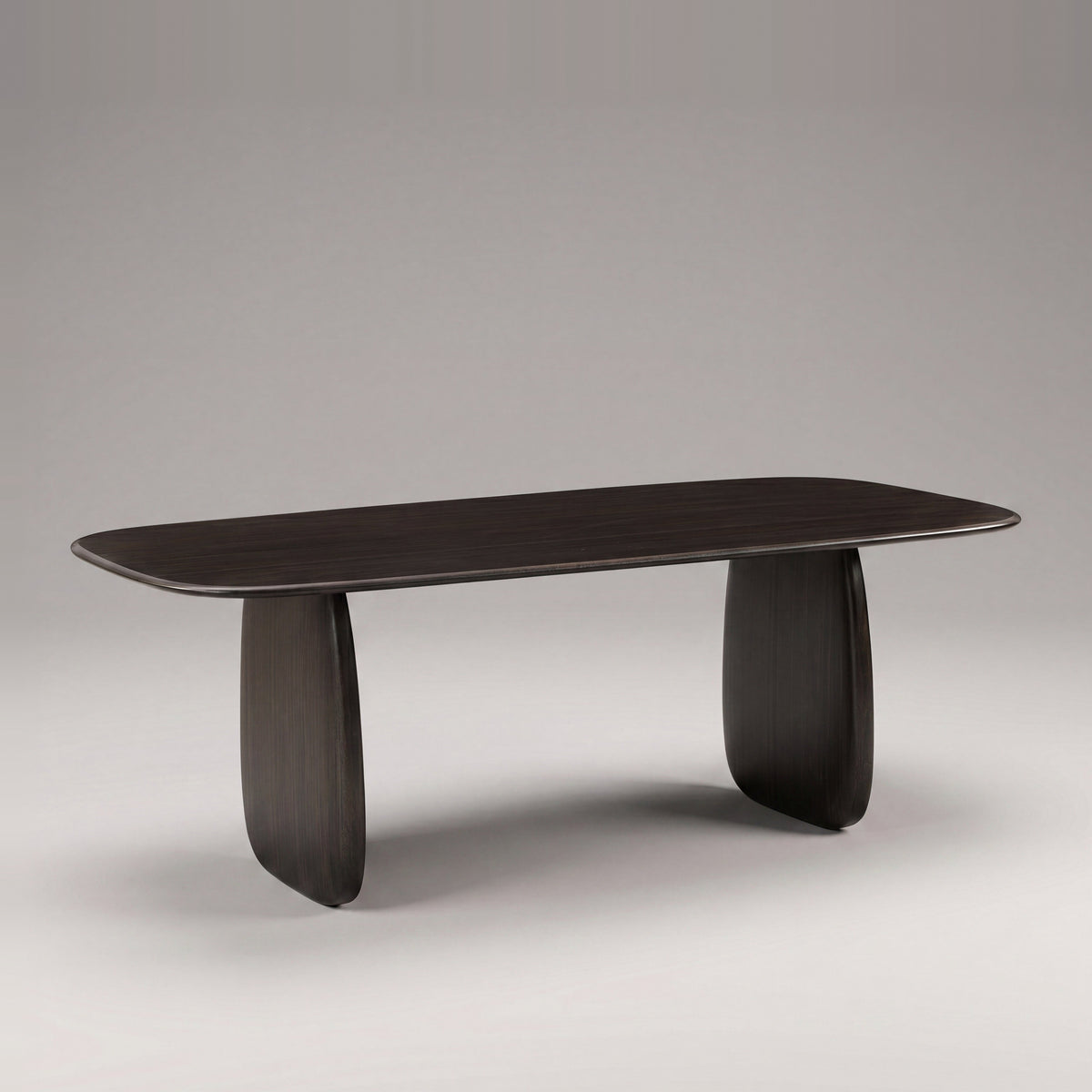 Greenington Aria Dining Table (84") in Caviar bamboo, on a studio background