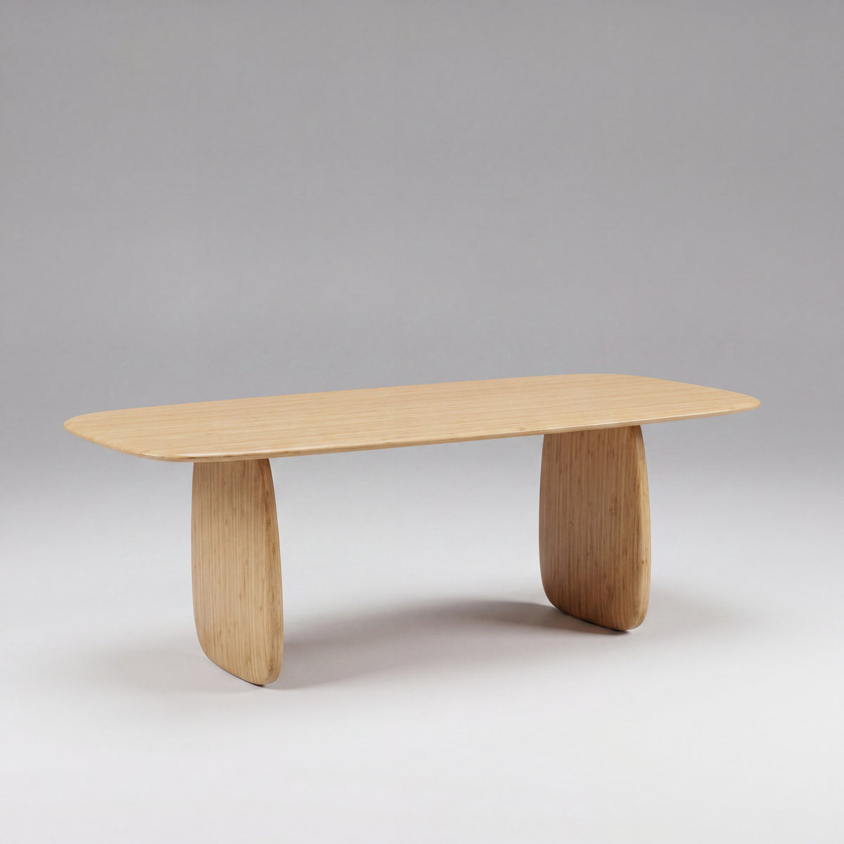 Greenington Aria Dining Table (84") in Wheat bamboo, shown on a plain background