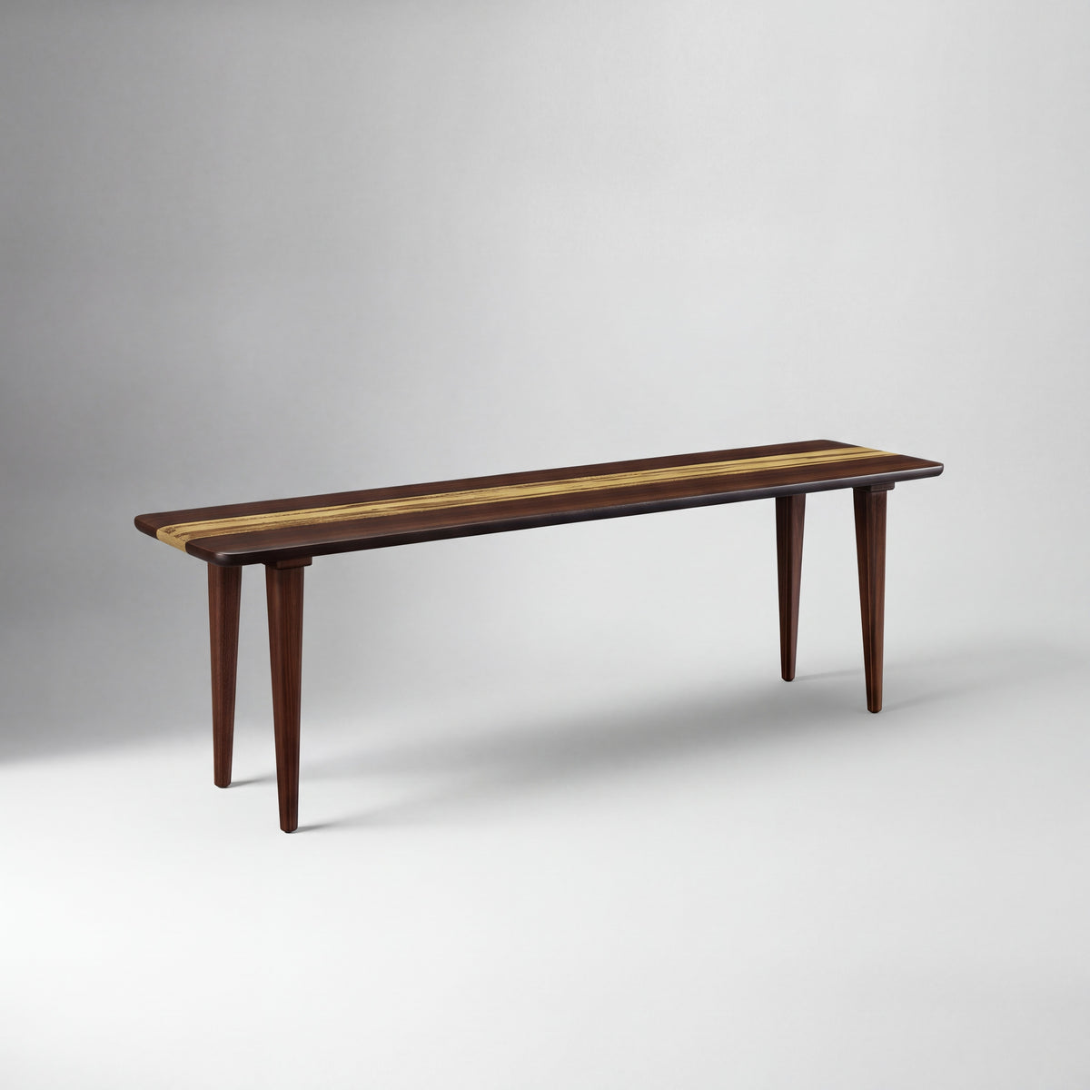 Greenington Azara Bench in Sable bamboo, shown on a plain background