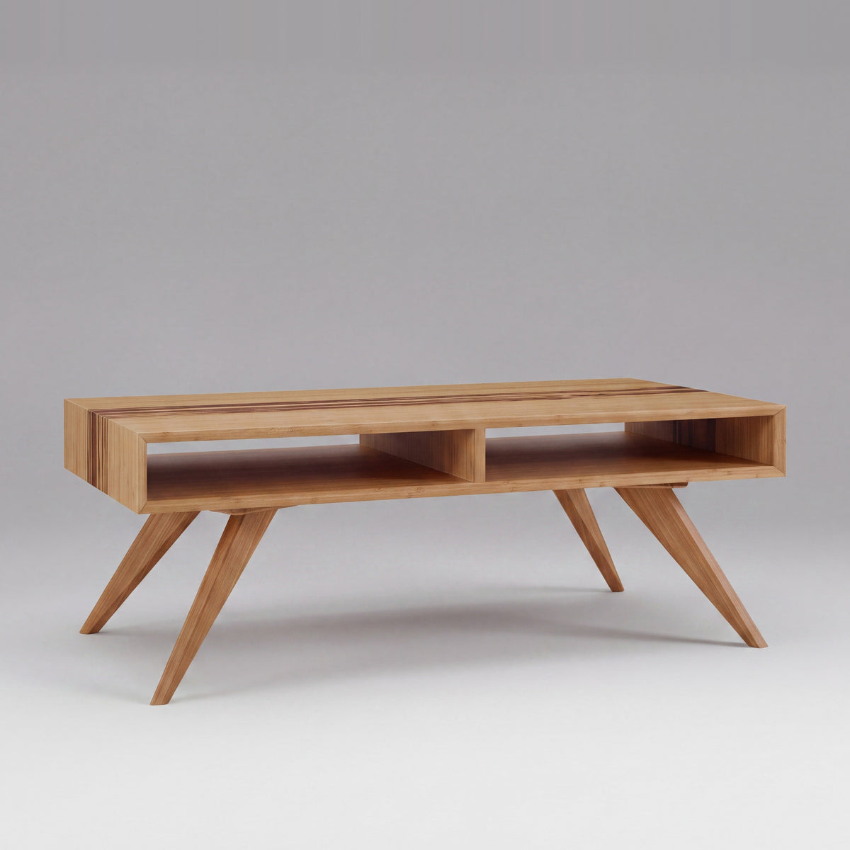 Greenington Azara Coffee Table in Caramelized bamboo, on a studio background