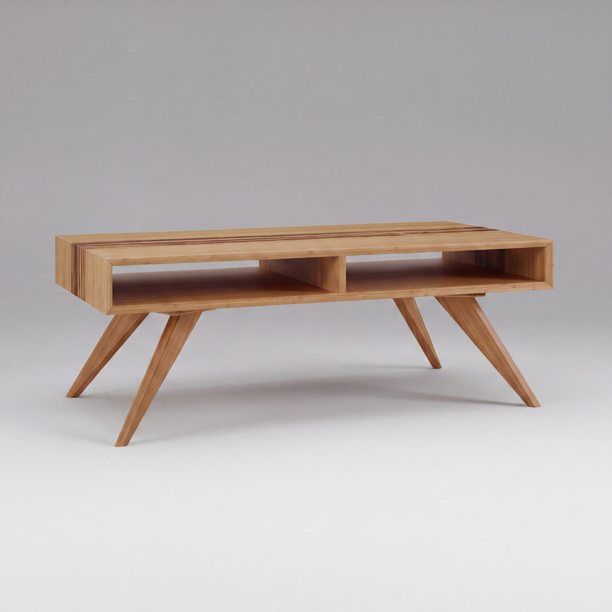 Greenington Azara Coffee Table in Caramelized bamboo, on a studio background