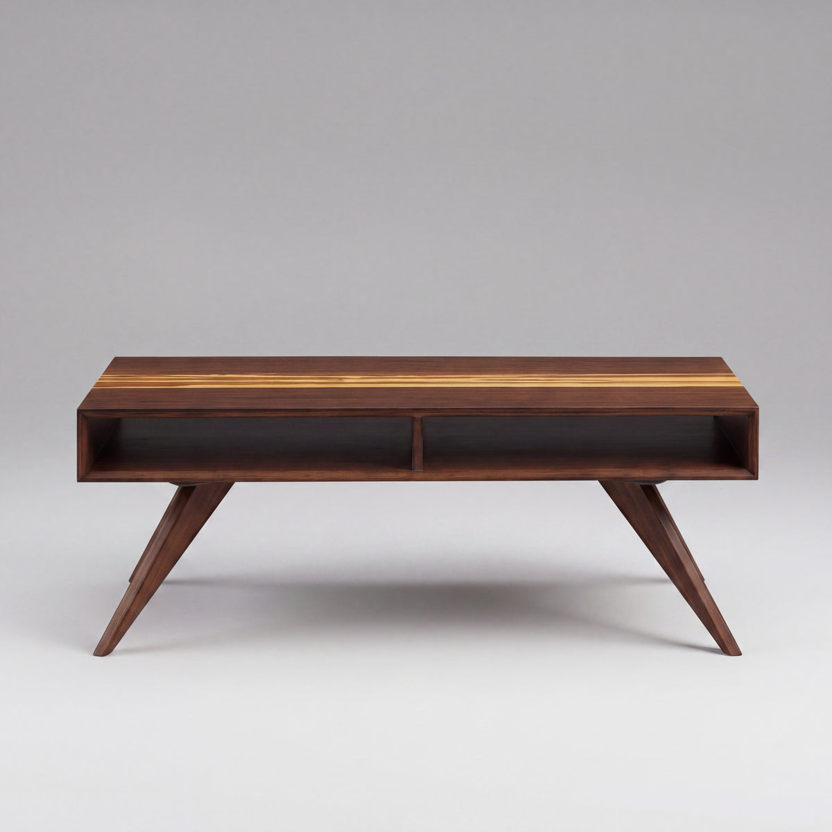 Greenington Azara Coffee Table in Sable bamboo, studio photo on a plain background
