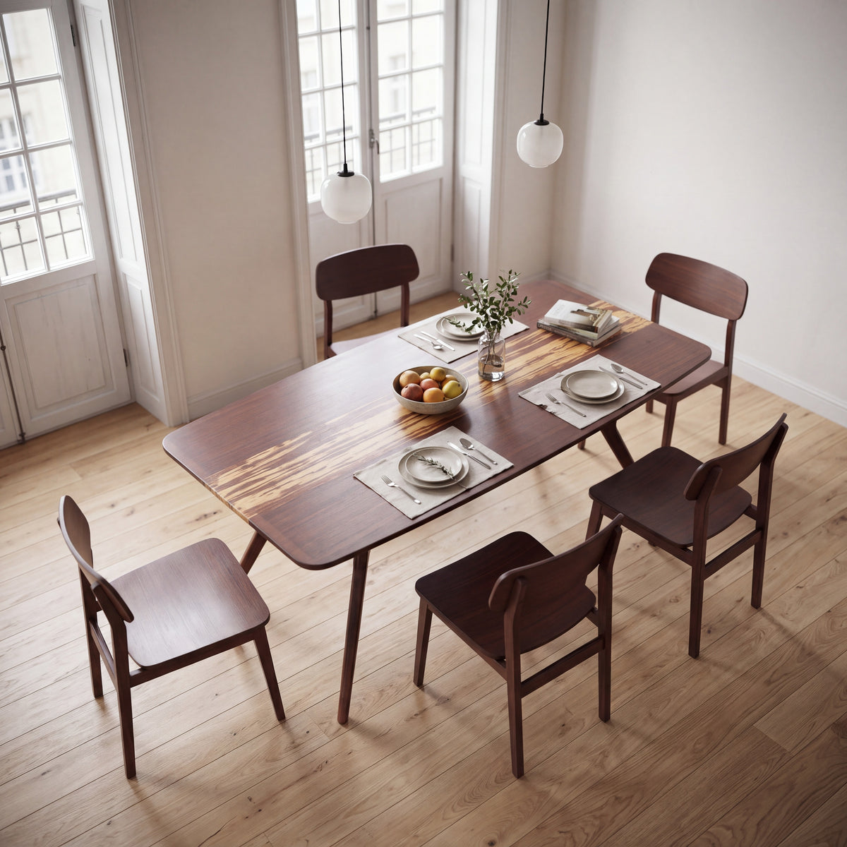 Azara dining table in Sable
