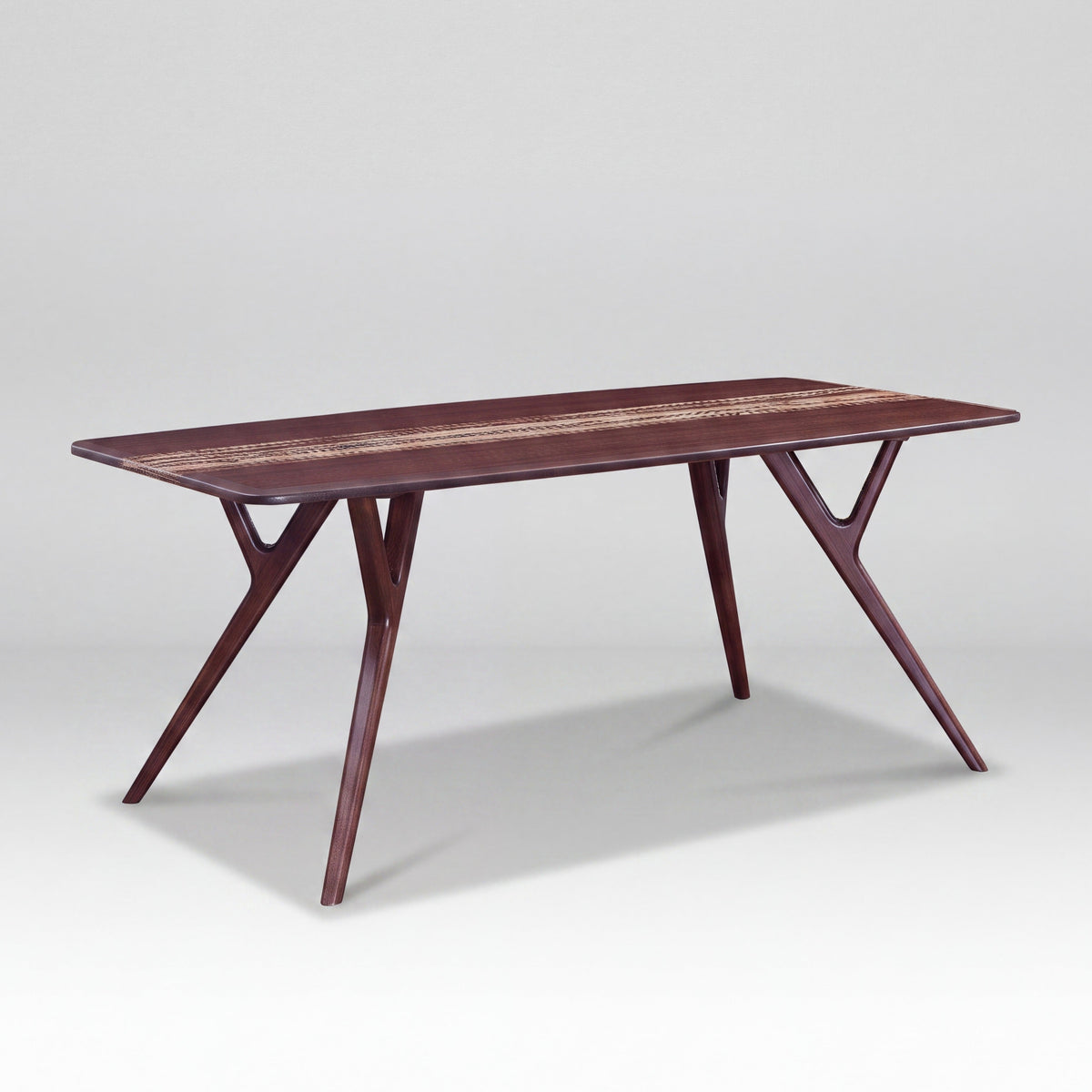 Greenington Azara Dining Table in Sable bamboo, on a studio background