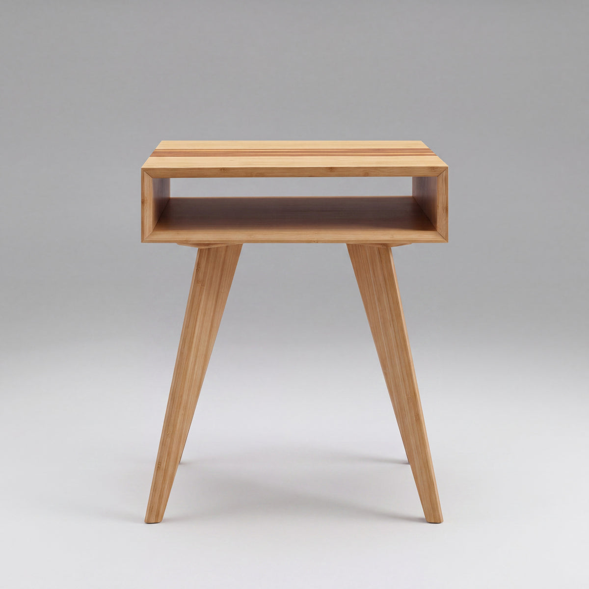 Greenington Azara End Table in Caramelized bamboo, shown on a plain background