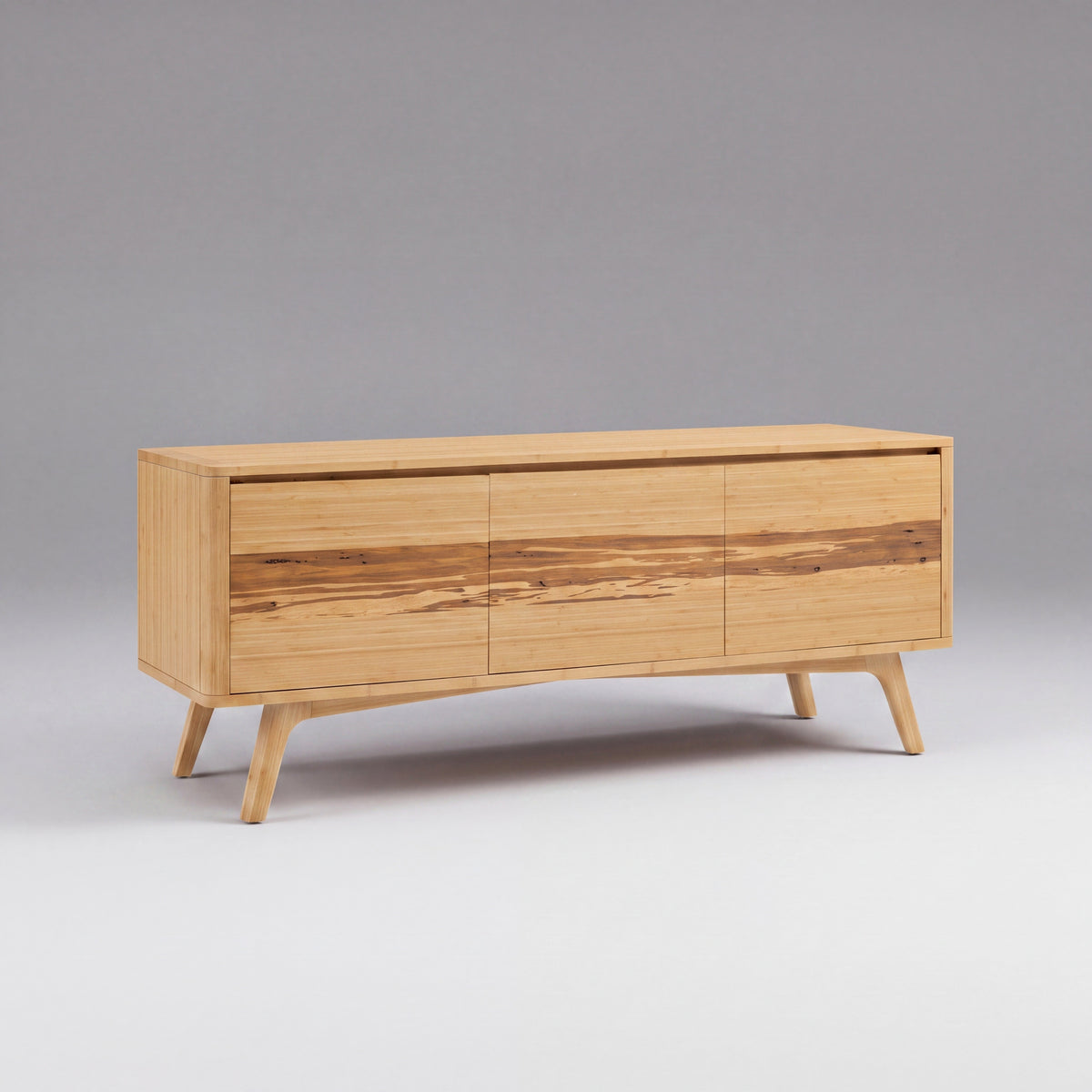 Greenington Azara Media Cabinet in Caramelized bamboo, shown on a plain background