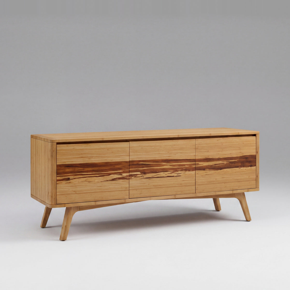 Greenington Azara Media Cabinet in Caramelized bamboo, on a studio background