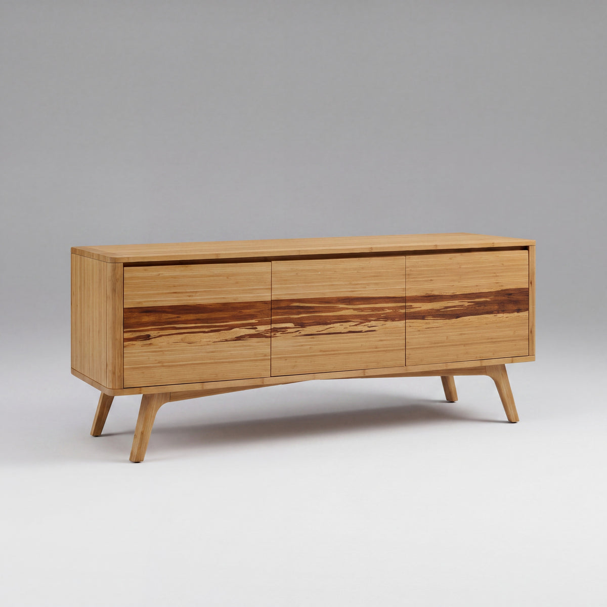 Greenington Azara Media Cabinet in Caramelized bamboo, on a studio background