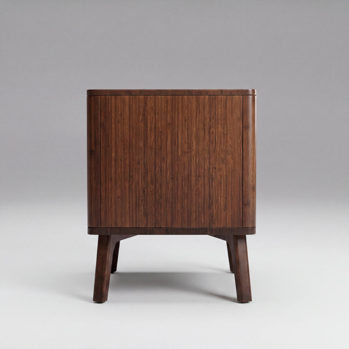 Greenington Azara Media Cabinet in Sable bamboo, on a studio background