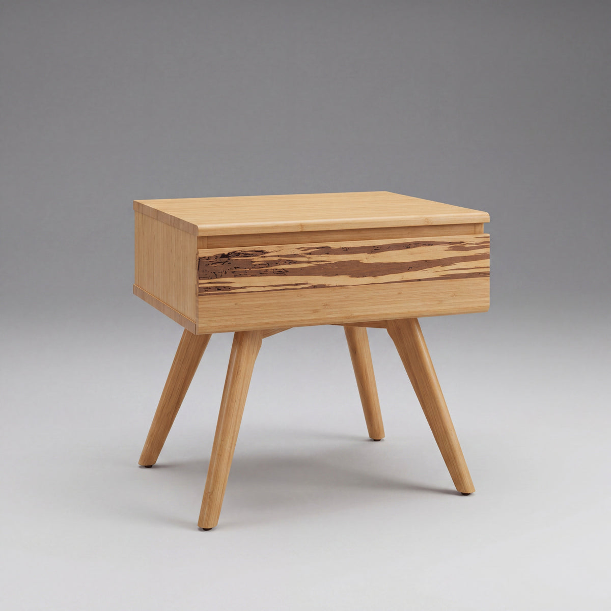 Greenington Azara Nightstand in Caramelized bamboo, on a studio background