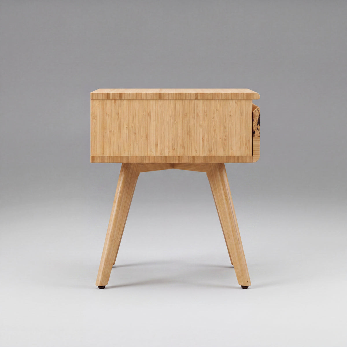 Greenington Azara Nightstand in Caramelized bamboo, on a studio background