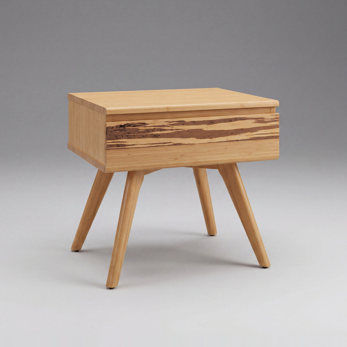 Greenington Azara Nightstand in Caramelized bamboo, on a studio background