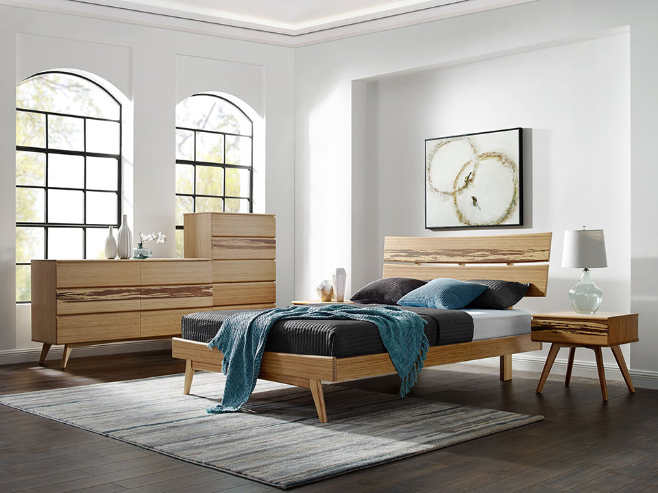 Azara Platform Bed in Caramelized