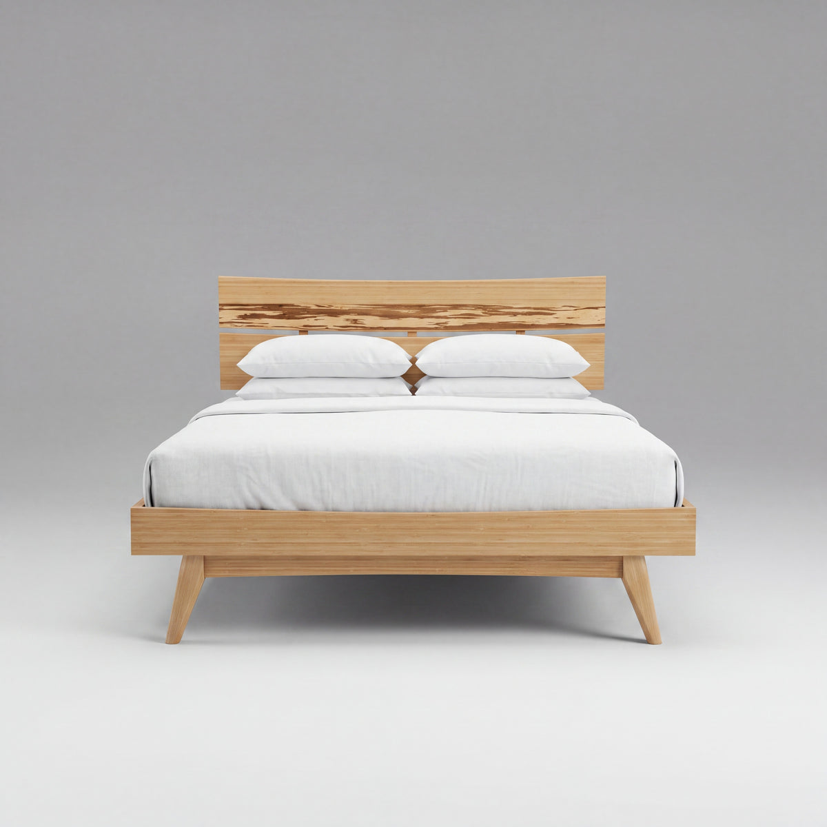 Greenington Azara Platform Bed in Caramelized bamboo, shown on a plain background