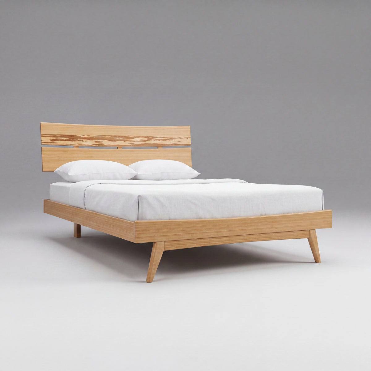 Greenington Azara Platform Bed in Caramelized bamboo, on a studio background