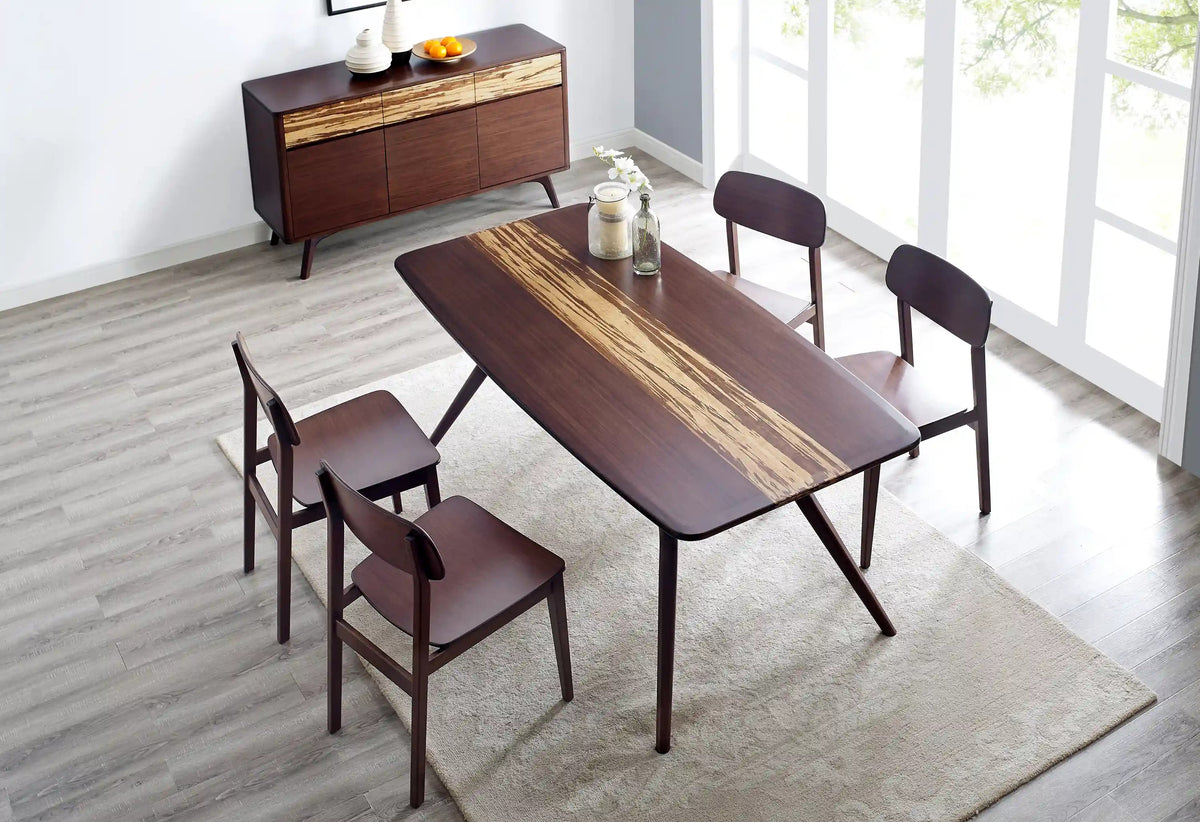 Greenington Azara Sideboard in Sable bamboo, in a dining room setting