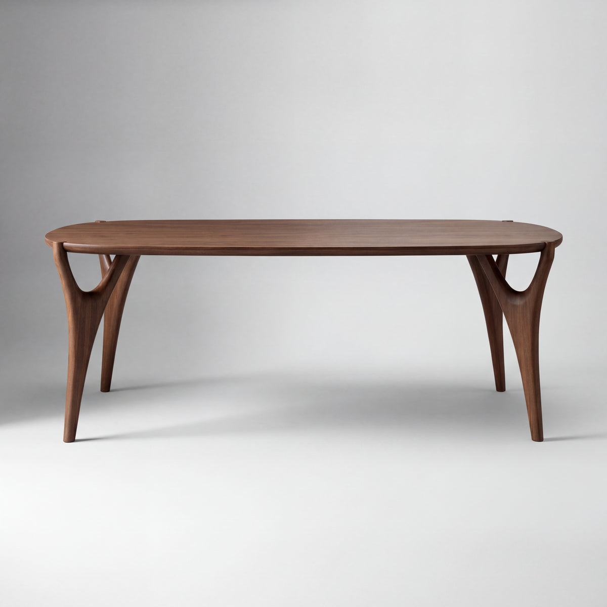 Greenington Belle Dining Table in Black Walnut bamboo, shown on a plain background
