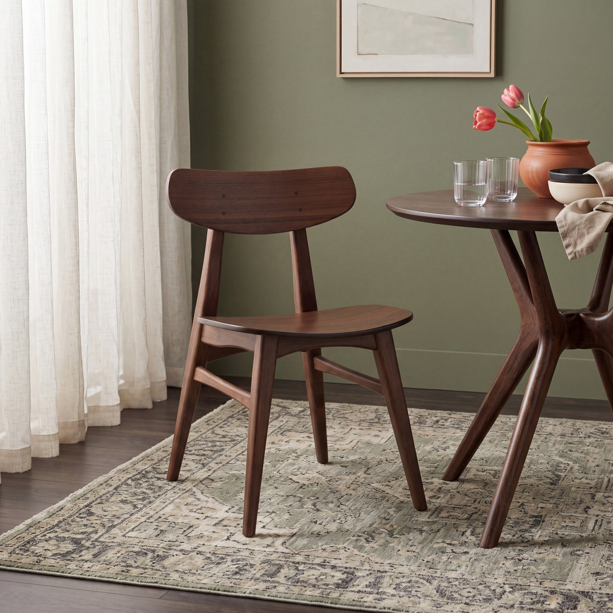 Greenington Cassia Dining Chair in Black Walnut bamboo