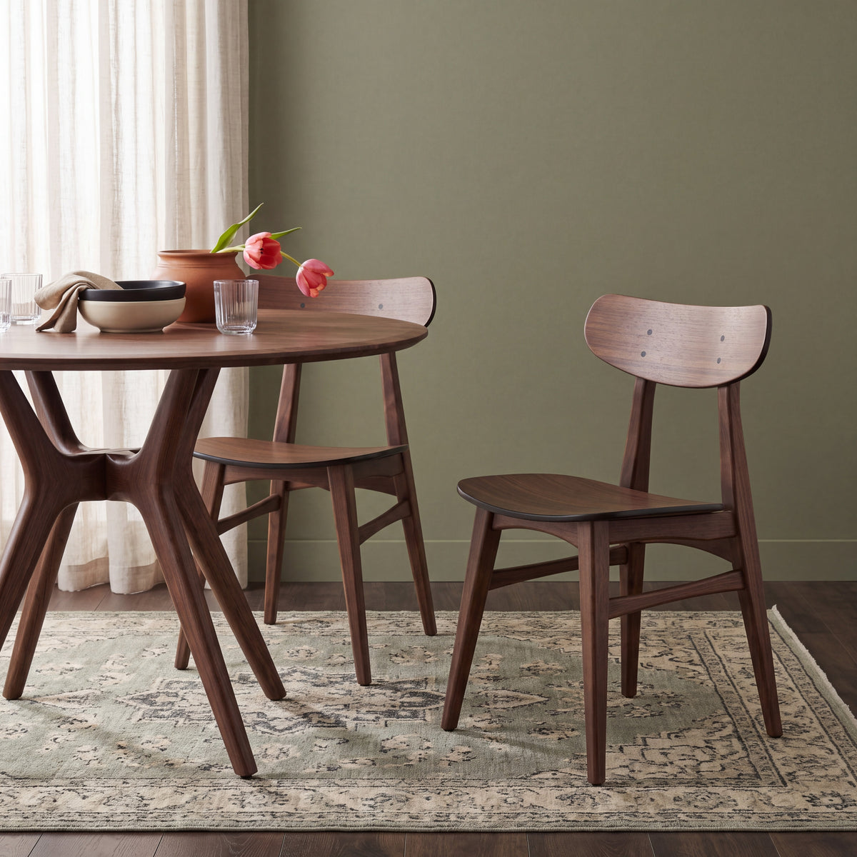 Greenington Cassia Dining Chair in Black Walnut bamboo