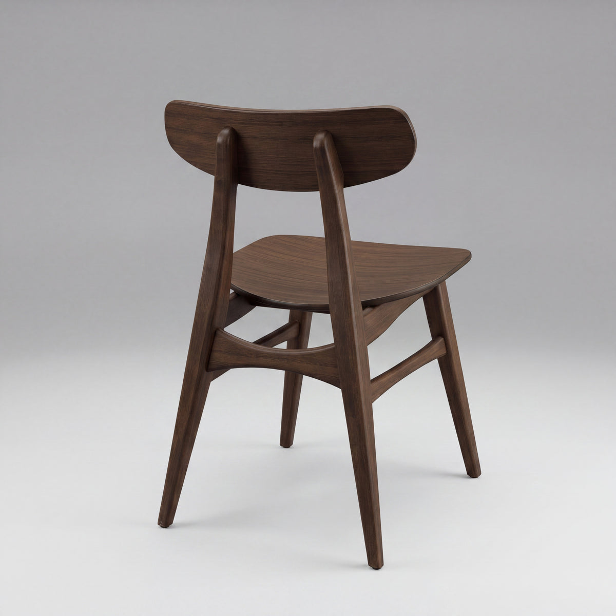 Greenington Cassia Dining Chair in Black Walnut bamboo, studio photo on a plain background