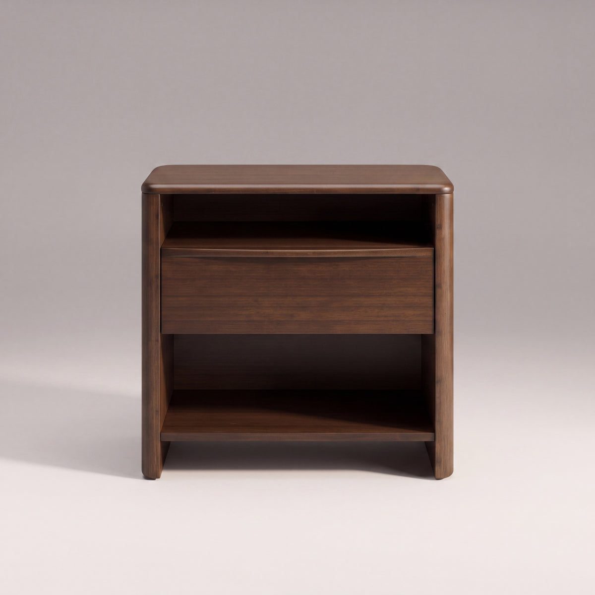 Greenington Catalina Nightstand in Black Walnut bamboo, shown on a plain background