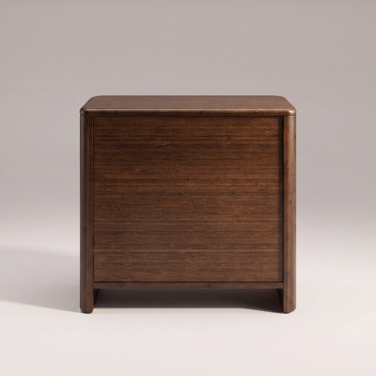 Greenington Catalina Nightstand in Black Walnut bamboo, on a studio background