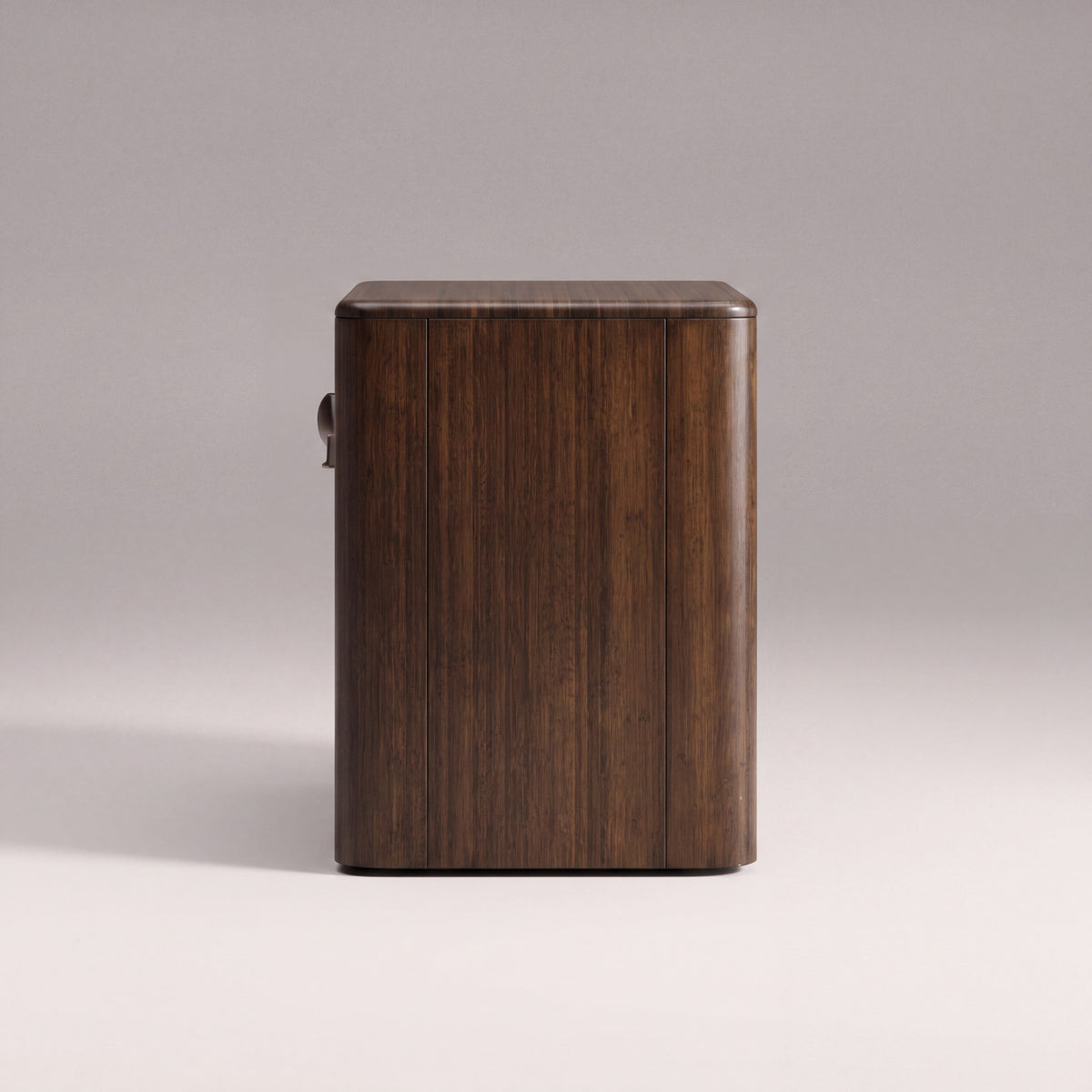 Greenington Catalina Nightstand in Black Walnut bamboo, studio photo on a plain background