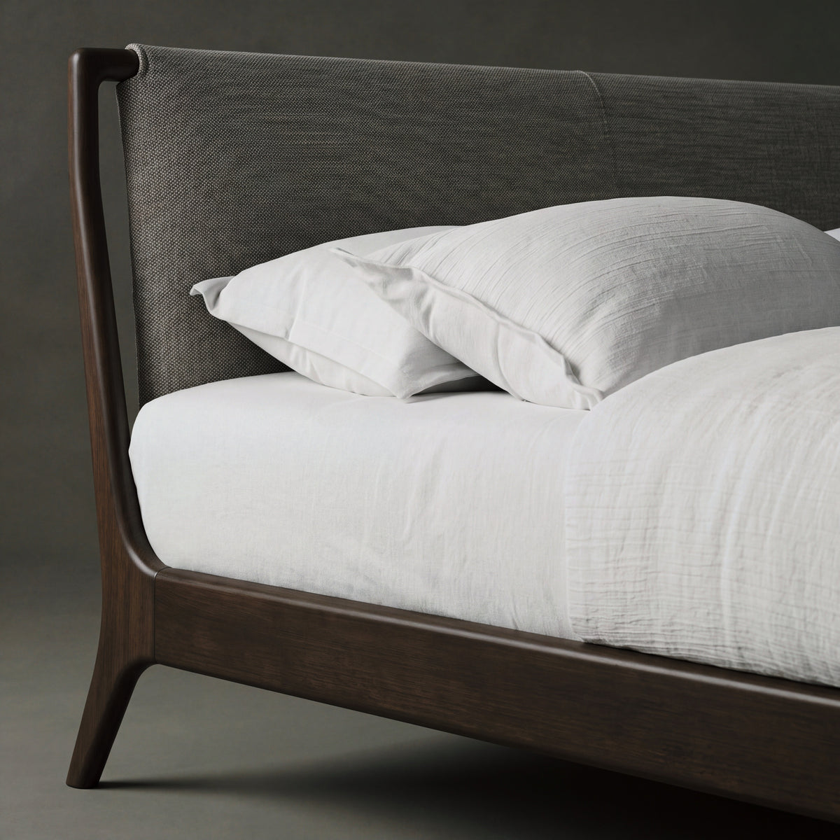 Catalina platform bed in Black Walnut