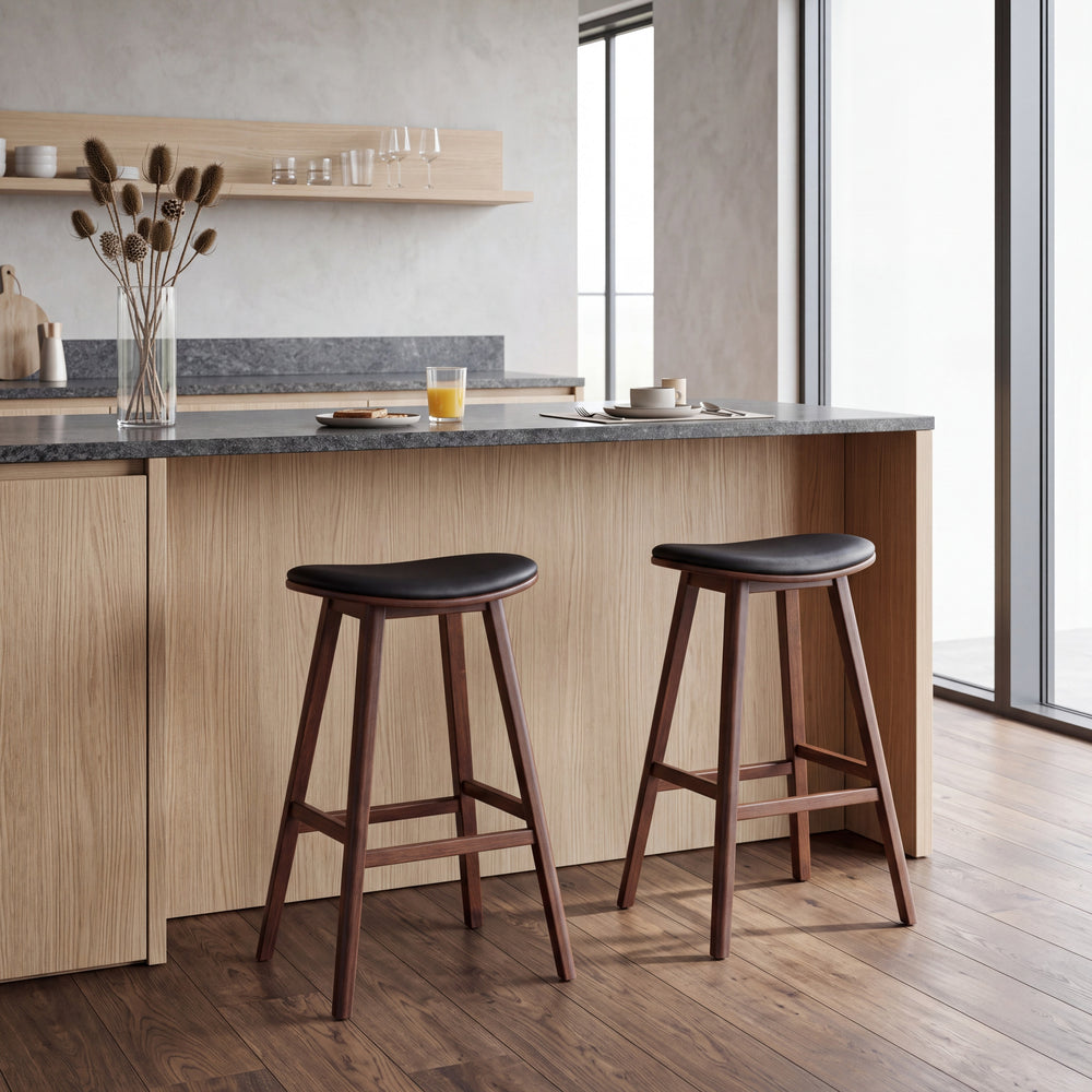 Counter stools: Corona in Exotic · Leif in Exotic