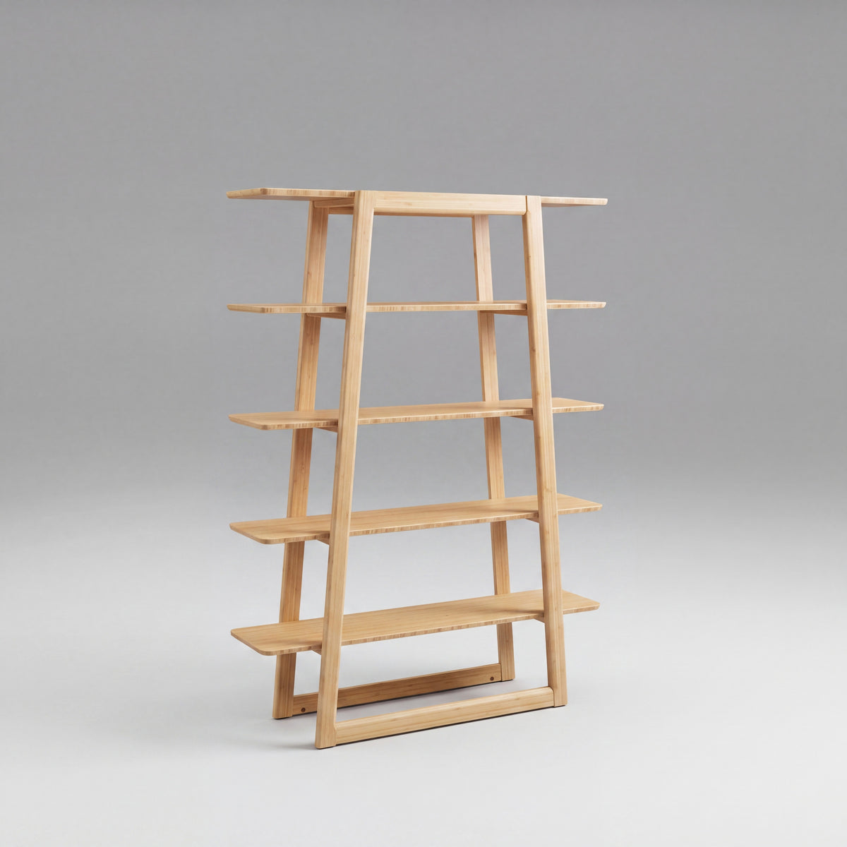 Greenington Currant Bookshelf in Caramelized bamboo, on a studio background