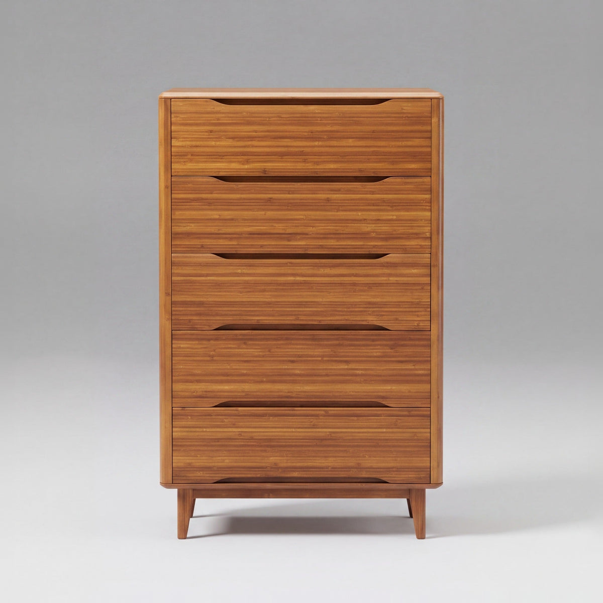 Greenington Currant Chest in Amber bamboo, on a studio background