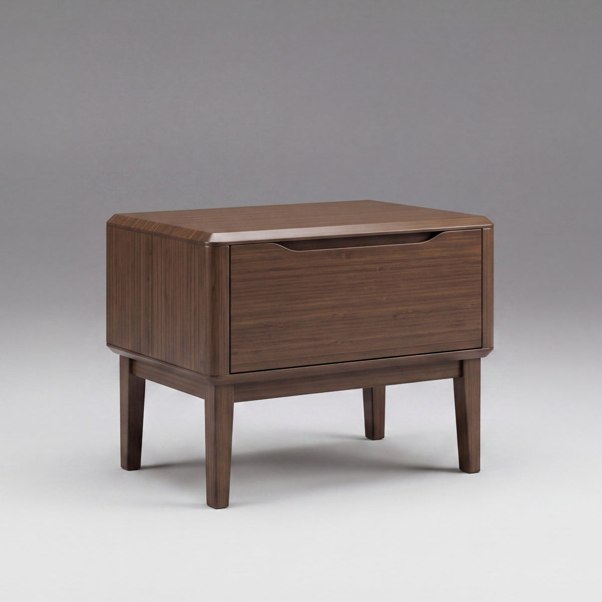 Greenington Currant Nightstand in Black Walnut bamboo, shown on a plain background