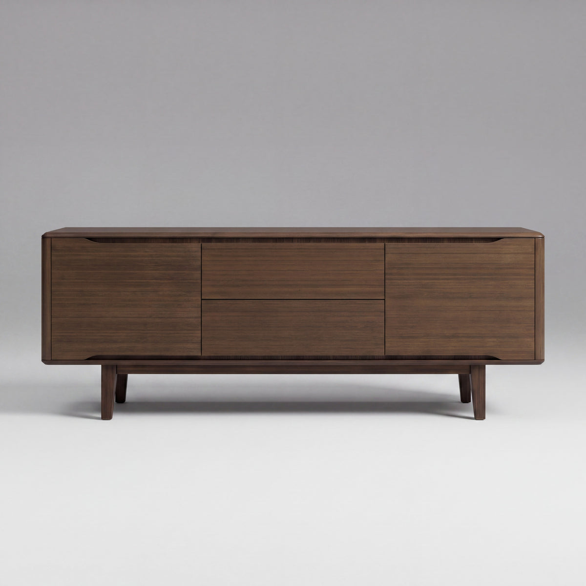Greenington Currant Sideboard/Media Center in Black Walnut bamboo, shown on a plain background