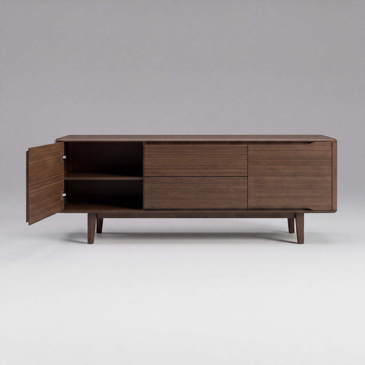 Greenington Currant Sideboard/Media Center in Black Walnut bamboo, studio photo on a plain background