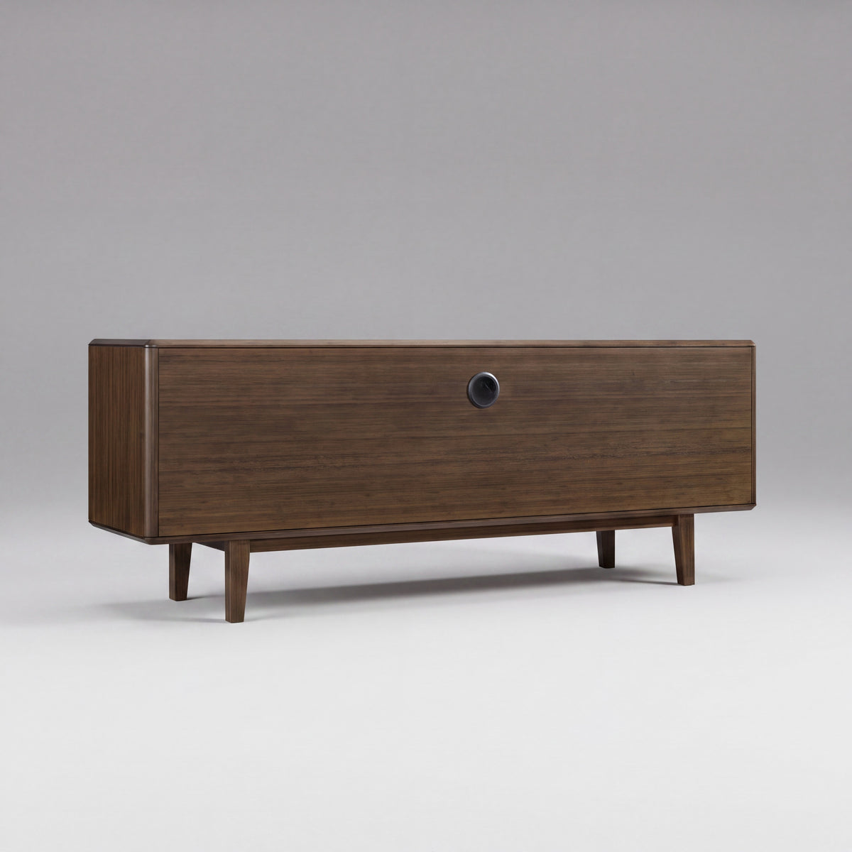 Greenington Currant Sideboard/Media Center in Black Walnut bamboo, on a studio background