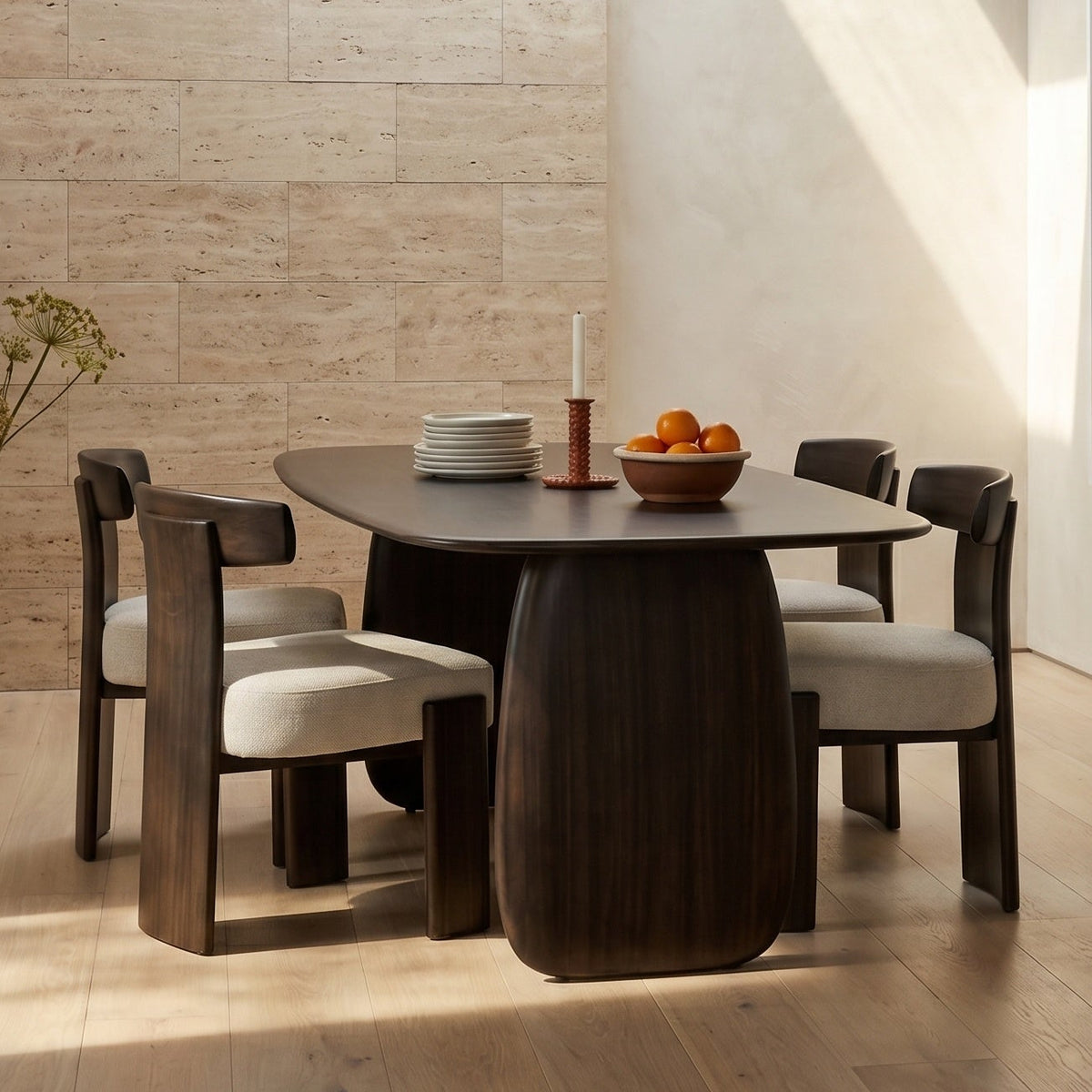 Greenington Aria Dining Table (72") in Caviar bamboo