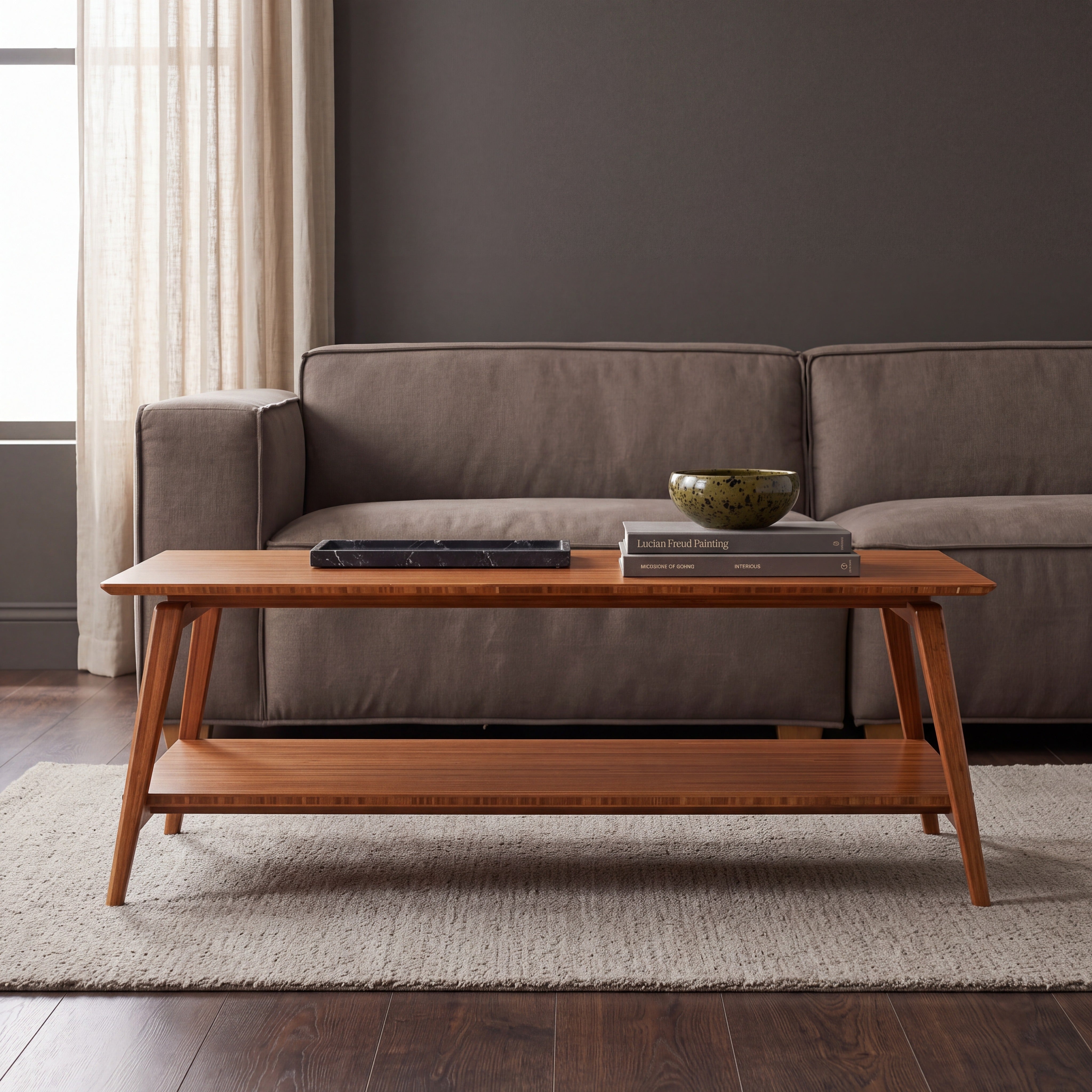 Greenington Antares Coffee Table in Amber Finish