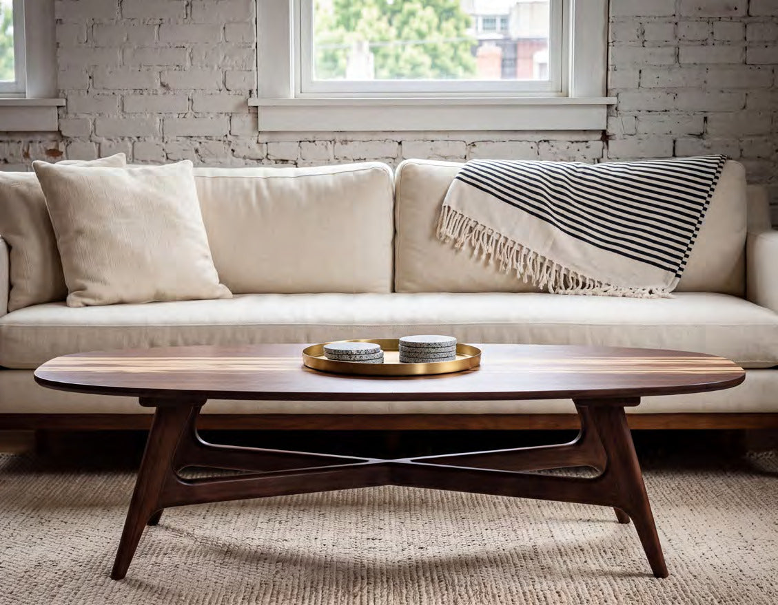 Azara Ellipse coffee table in Sable