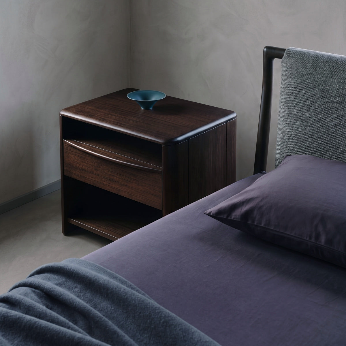 Catalina nightstand in Black Walnut