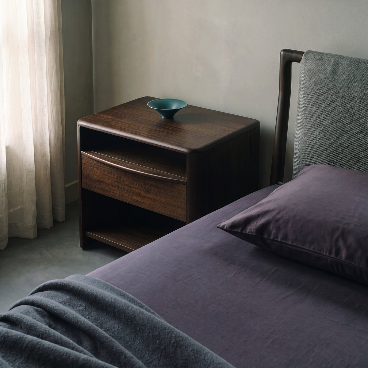 Catalina nightstand in Black Walnut