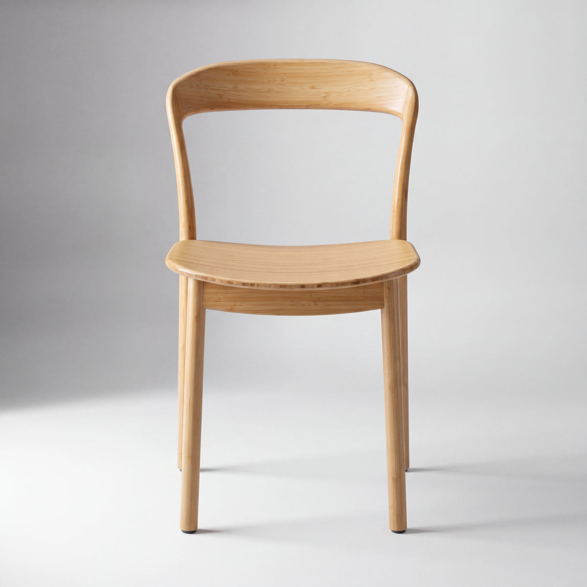 Greenington Hanna Dining Chair in Wheat bamboo, studio photo on a plain background