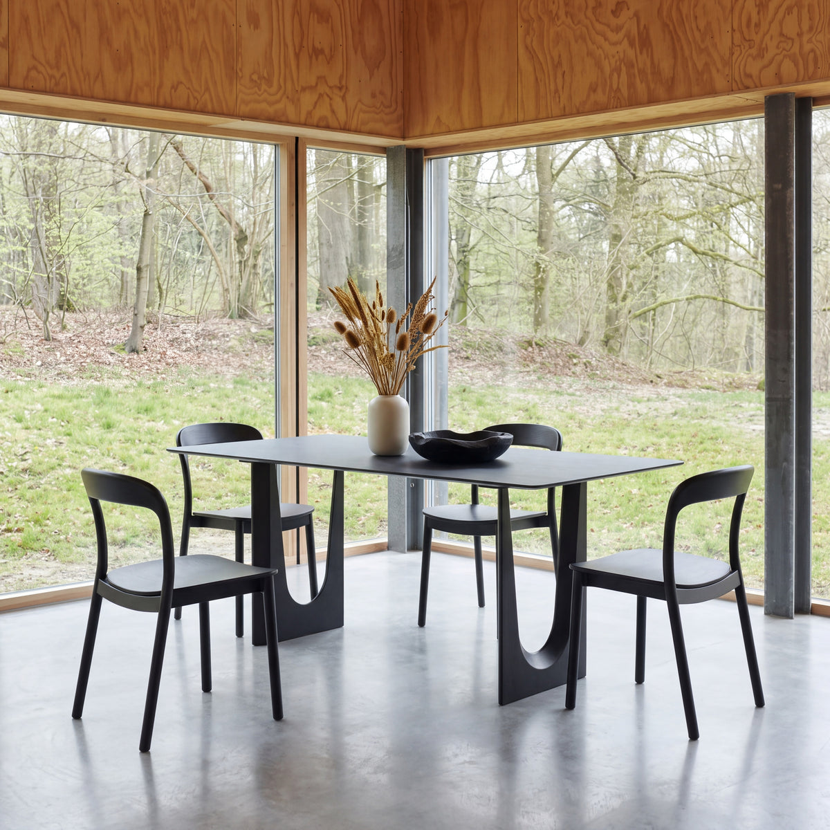 Greenington Hanna Dining Table in Caviar bamboo